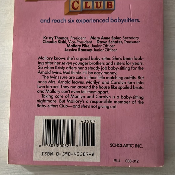 The Babysitters Club Mallory and the Trouble With Twins - Picture 5 of 7